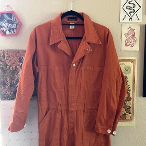 Long sleeve orange  jumpsuit